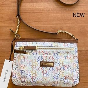 NWT Calvin Klein Multicolor Crossbody Bag